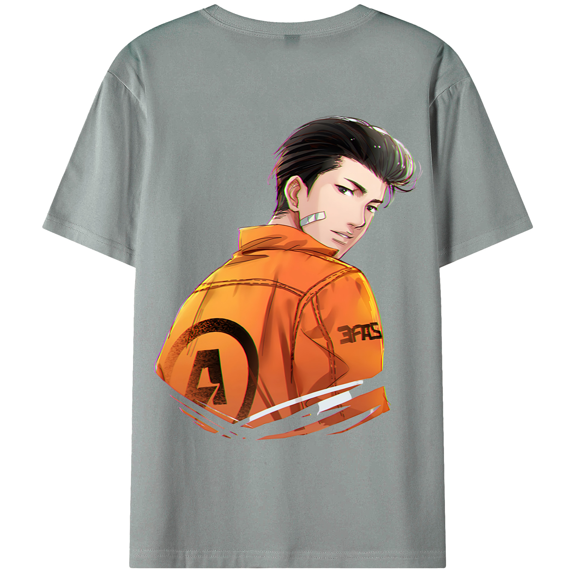 （画像用） SLAM DUNK／スラムダンク 綿100％ メンズ半袖Tシャツ（バックプリント） 通気性